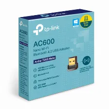 Tarjeta De Red Inalambrica Tp-link Archer T2ub Nano Usb, Wi-fi 5, 433/200 Mbps, Negro